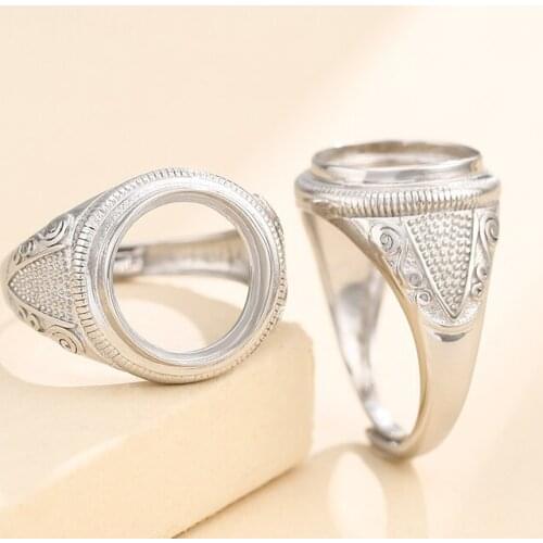 13*13mm 925 STERLING SILVER Semi Mount Bases Blanks base blank Pad rings ring Setting set jewelry gift A5495