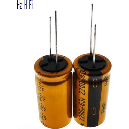 2PCS 63V2200UF 2200UF 63V FW(M) Amplifier Audio electrolytic capacitor