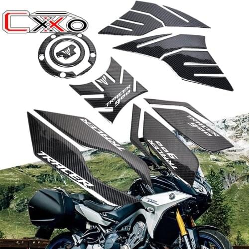 2021 NEW Motorcycle 3DCarbon Gas Oil Fuel Tank Pad Sticker Decal Protector Cover For Yamaha Tracer 900 GT TRACER900GT 2018-2020