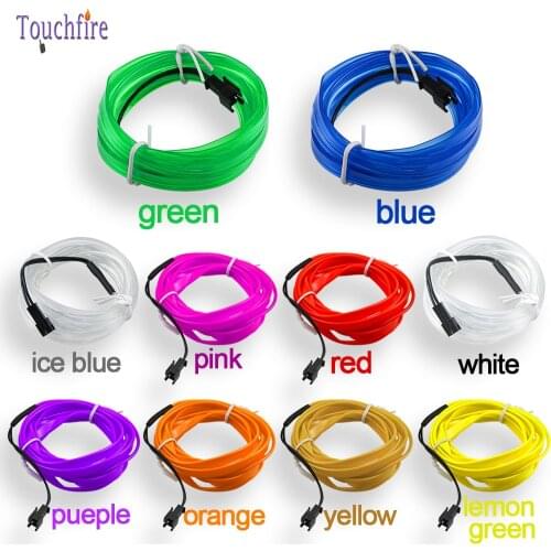 5m car interior atmosphere lamp cold light line with USB DIY Decorative Dash board Console Auto LED Ambient Light Wholesale