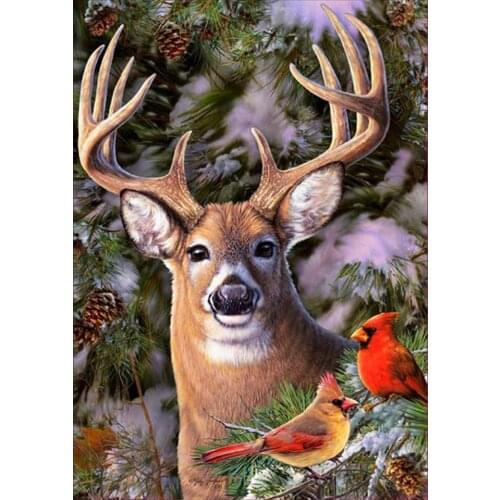 5D DIY full square/round diamond painting animal deer cross stitch kit diamond embroidery rhinestone art picture home decoration