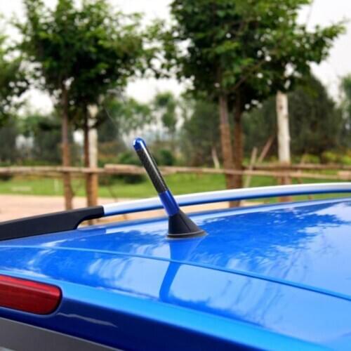 Carbon Fiber Radio Car Roof Antenna for Ford Fiesta Focus Peugeot Citroen