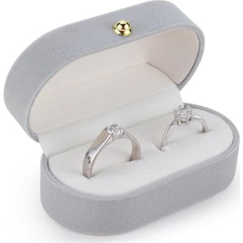 Velvet Silk Pair Ring Box Wedding Ring Box Single Ring Box Wedding Proposal Farewell Jewelry Box