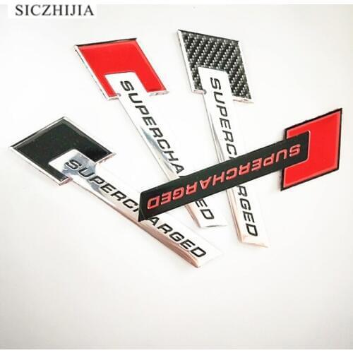 Aluminum alloy racing sports supercharged badge car styling sticker for Subaru Forester Outback Legacy Impreza XV BRZ