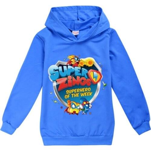 Kids Girls Boys Hoodies Outerwear super zings superzings Hooded Children Toddler Sweatshirt Clothes Tops for 1-16 Years old