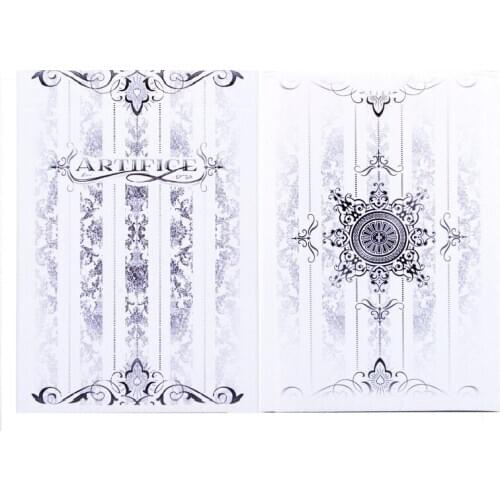 Ellusionist Artifice Tundra Playing Cards USPCC White Deck Poker Size Magic Card Games Magic Tricks Props for Magician