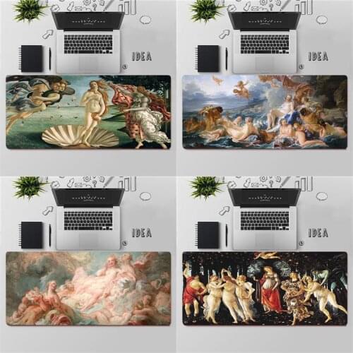 FHNBLJ Top Quality art painting The Birth of Venus Locking Edge Mouse Pad Game Free Shipping Large Mouse Pad Keyboards Mat