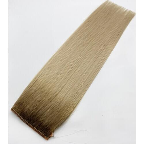 Kayla Fish Line Hair Extensions One Piece Clips Halo 100% Remy Human Hair Extensions Secret Invisible Hair