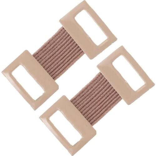 Hook Elastic Buckle Bandage Wrap White Brown Stretch Metal Clips Fixation Clamps Hooks