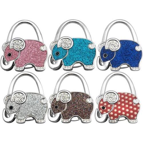 Fashion Handbag Hook Elephant Purse Holder Desk Anti-Slip Tote Bag Hanger Wedding Birthday Party Favor And Gift