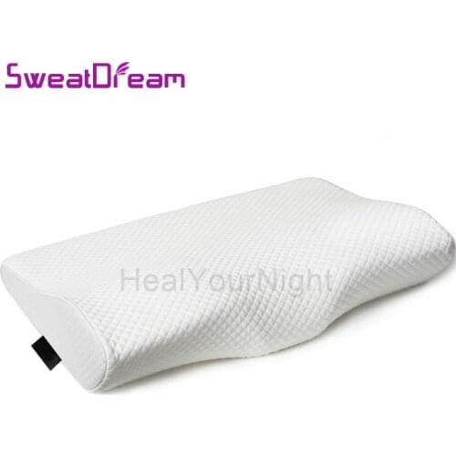 Memory Foam Pillows for Sleeping Bed Neck Pillows Protection Slow Rebound Memory Foam Butterfly Shaped Orthopedic Pillow 50*30CM