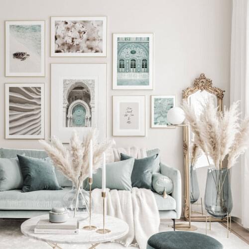 Scandinavian Poster Seascape Canvas Painting Nordic Wall Art Print Morocco Modern Picture For Living Room On The Wall Home Decor