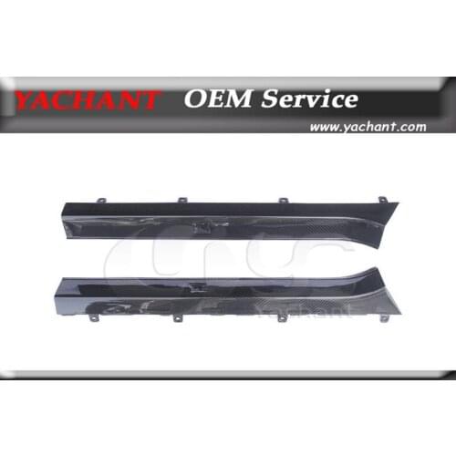 Car-Styling Dry Carbon Fiber Interior Trim 2Pcs Fit For 2008-2015 Nissan R35 GTR CBA DBA OEM Style Door Sill Replacement