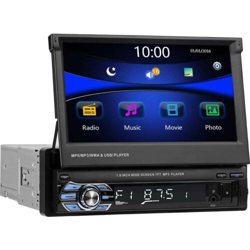 SWM 9602 7 inch Foldable Touch Screen Car Stereo Multimedia Video Player RDS AM FM Radio BT4.0 USB TF AUX Head Unit