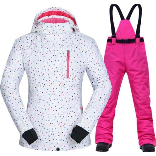 Winter Ski Suit for Women Waterproof Outdoor Sports Skiing Jacket And Pants Suit Sets Sports Snow Trousers Snowboard Suits Brand