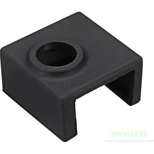1pcs Black Hotend Heating Block Silicone Cover Case For Creality CR-10/10S/10S4/10S5/Ender-3/CR20 3D Printer Part