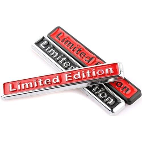 1PC Metal 3D Limited Edition Sticker Universal Car Auto Body Emblem Badge Sticker Decal Chrome Emblem Car Styling 3 Color