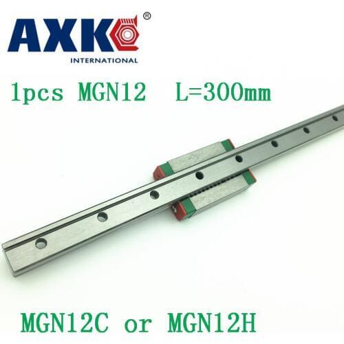 12mm Linear Guide Mgn12 L= 300mm Linear Rail Way + Mgn12c Or Mgn12h Long Linear Carriage For Cnc X Y Z Axis
