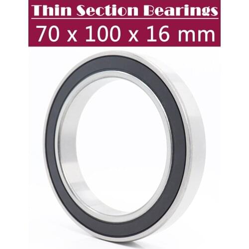 6914 2RS ABEC-1 (2PCS) 70x100x16MM Metric Thin Section Bearings 61914RS 6914RS