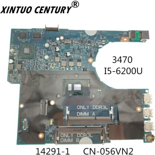 CN-056VN2 056VN2 56VN2 14291-1 PARA DELL Latitude 3470 3570 L3470 L3570 laptop motherboard I5-6200U I5-6300U Mainboard