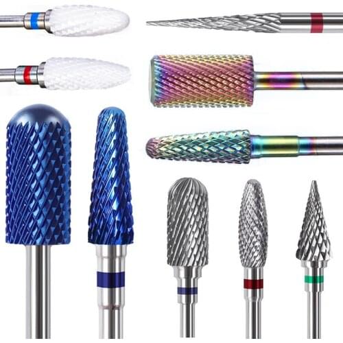 67 Styles Carbide Nail Drill Bits Rotate Electric Ceramic Milling Cutter For Manicure Gel Polish Remover Nail Files Pedicure