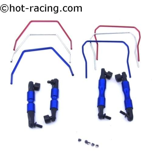 HR Traxxas Slash 4x4 RALLY front and rear universal anti-tilt bar set
