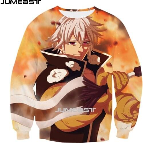 Jumeast Brand Men/Women 3D Printed Sweatshirt Cartoons Anime The Seven Deadly Sins Long Sleeve T Shirt Sport Pullover Tops Tees