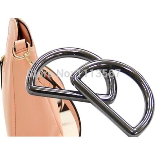 20pieces Black Gun Metal D Shaped Clip Claps Buckles For Bags Belt Clothes Sewing Supplies 3cm K2