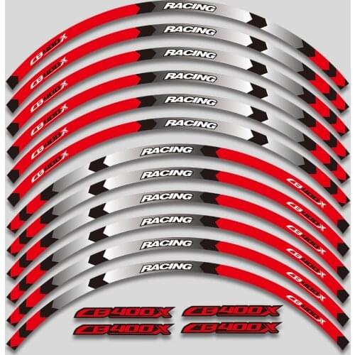 Motorcycle sticker wheel reflective stripe decal racing film For Honda CB400X CB 400X CB 400 X cb400x
