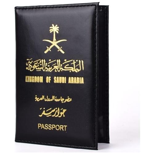 New Passport wallet Of Saudi Arabia Pu Leather Passport Protector Case Travel Women Passport Holder Cover