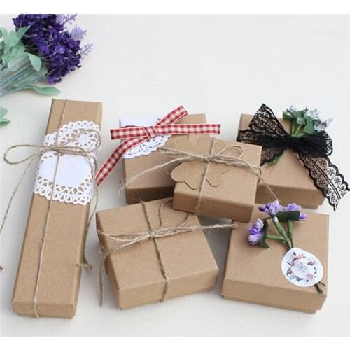 New Rings Earrings Beautiful Gift Boxes Packaging Jewelry Paper High Level 6 Sizes