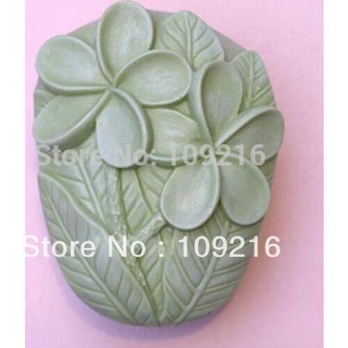 Wholesale!!!1pcs Plumeria Rubra Cv Acutifolia (50317) Silicone Handmade Soap Mold Crafts DIY Mold