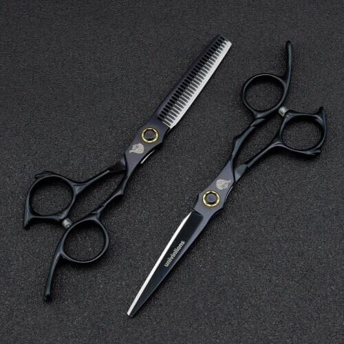 6" Bearing Screw Razor Professional Barber Hair Scissors 440C Hairdressing Scissors Cut Hair Shears Japanese Hair Clipper Manual