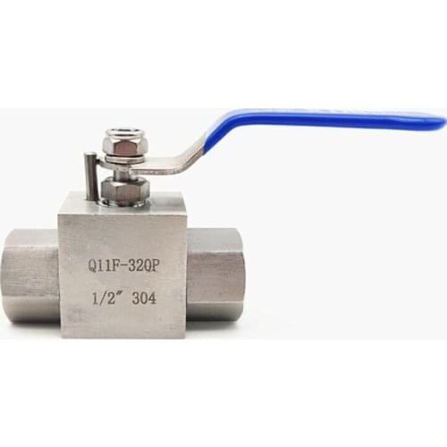 Q11F-320P 2 -way female thread Ball valve 1/4" stainless steel 304 high pressure high temperature ball valve