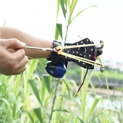 Fishing Sling Shot Arrow Kit Powerful Multi-function Archery Bowfishing Shooting Fish Slingshot Catapult Arrow Darts Hunting Bow