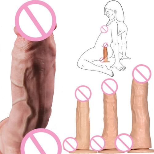 Silicone No Vibrator Dildo Sex Toys For Woman Realistic Penis Suction Cup Dildos G Spot Vagina Stimulator Female Masturbation