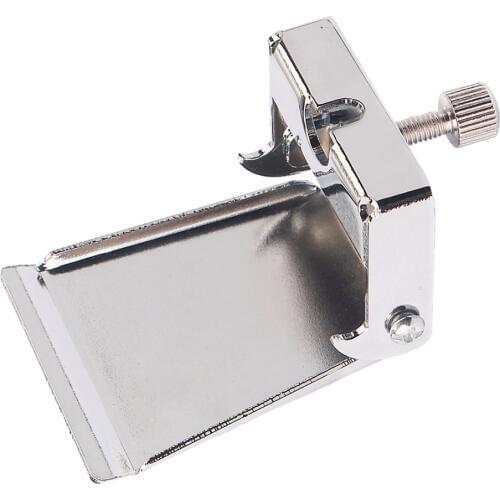 Chrome 4 String Banjo Tailpiece Plate Replacement with Clamshell Design