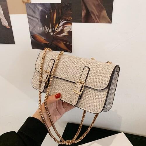 High Quality Women Canvas Shoulder Bag Fashion Chain Crossbody Bags for Women Designer Ladies Small Handbags Messenger Bags New
