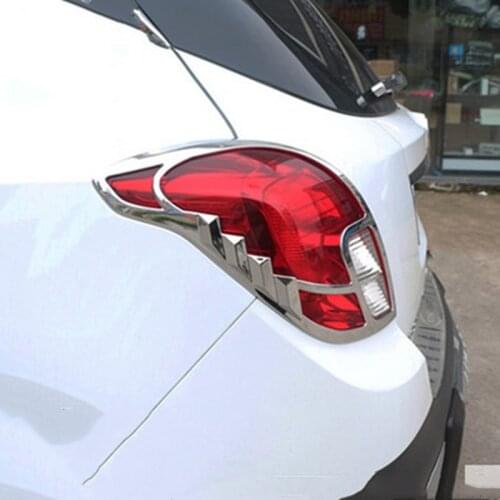 ABS Chrome Rear Tail Light Lamp Cover Trim 2pcs For Vauxhall Opel Mokka / Buick Encore 2016 2017 2018