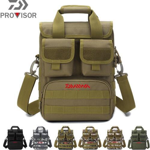 2020 Daiwa Men Fishing Shoulder Bags Backpack Handbag Multipurpose Bag Multilayer Fishing Backpack Fishing Gear Storage Bag
