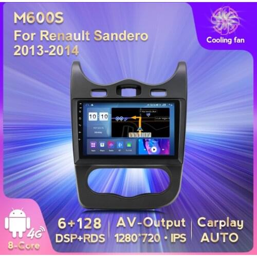 4G 8Core 6GB+128GB IPS Screen Android 11 Carplay Multimedia For Renault Sandero 2013-2014 Multimedia Player GPS Navigation