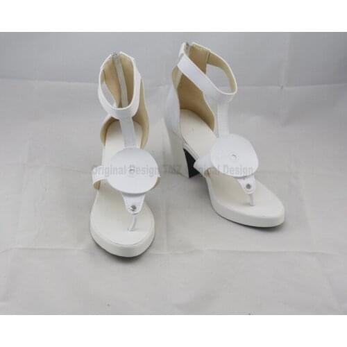 Final Fantasy XV: A New Empire FF15 Lunafreya Nox Fleuret White Cosplay Shoes Boots Halloween Carnival Party Costume Accessories