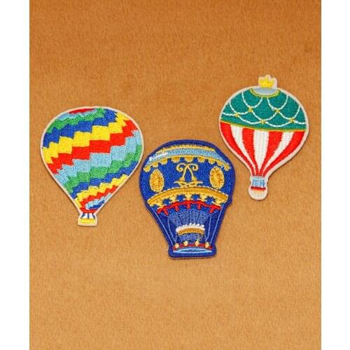 Free shipping 3pcs/lot Buiter new balloon patches delicate cowboy post DIY cartoon hole post accessories woven lable