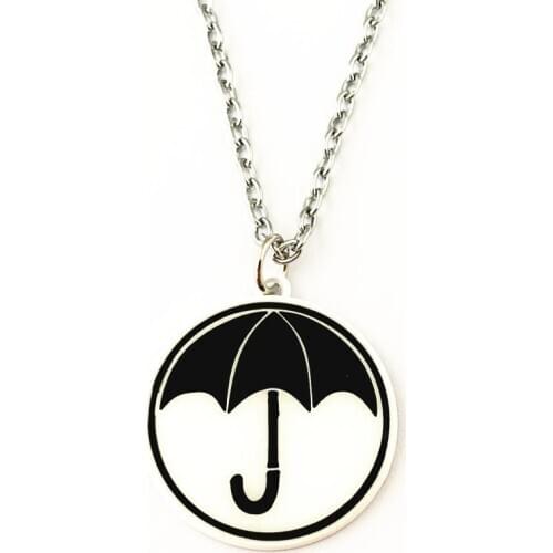 FANTASY UNIVERSE The Umbrella Academy Charm Necklace Cosplay High Quality Metal Umbrella Pendant Fashion Keychain Jewelry