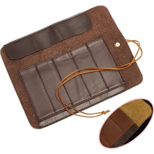 Stone Carving Tool Knife Bag Scabbard Artificial Leather Can Roll Up Bags For DIY Handmade Leathercraft Accessories