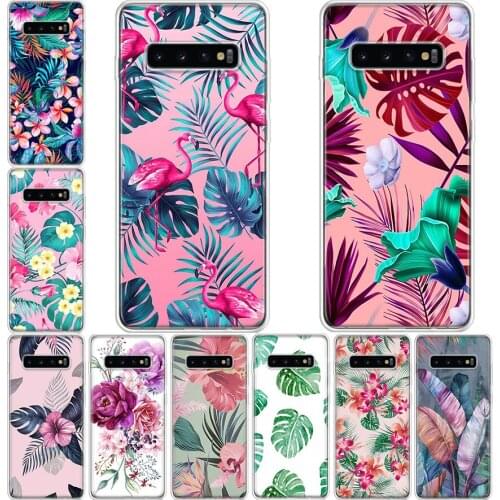Vintage Banana Leaf Flower Phone Case For Samsung Galaxy A71 A70 A51 A50 A41 A40 A30 A21 A10 A01 A90 A20S A20E A10S M30S A6 A7 A