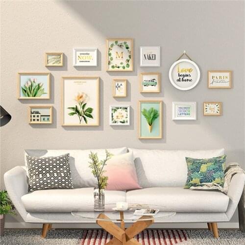 Modern Style Flower Decoration Photo Frame Wall Pictures Hanging Wall Living Room Bedroom Corridor Home Decoration Photo Frame