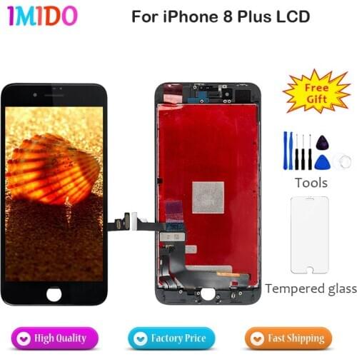AAA+++ LCD Screen For iPhone 8 Plus Display Perfect 3D Touch Complete Digitizer Assembly Replacement For iPhone 8P Fast Shipping