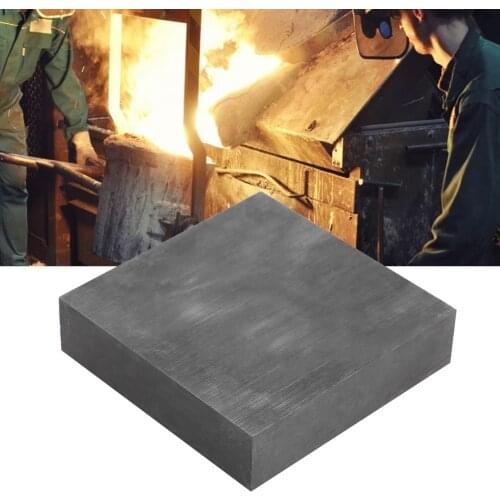 High Purity Jewelry Graphite Block High Density Tenacity Graphite Blank Block Plate 4'' * 4'' * 1'' Jewellery Tools for Jeweler