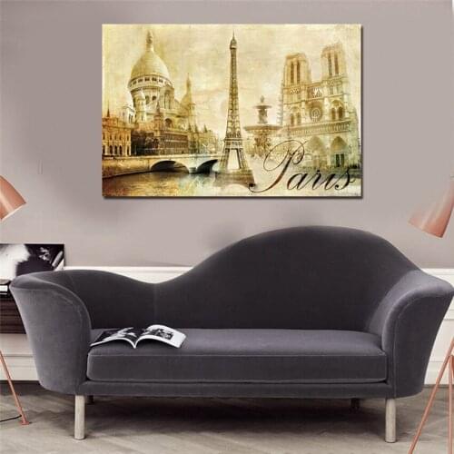 Canvas Painting Paris Canvas Poster Print for living room bedroom home decoration no frame